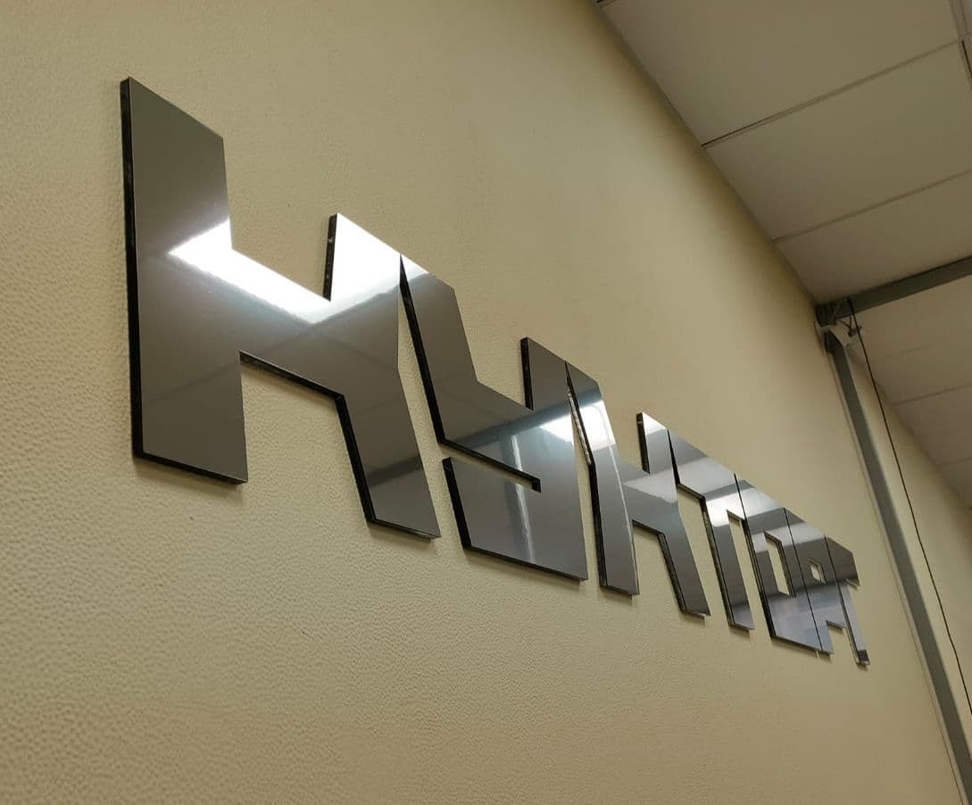 Тонкие буквы (Акрил)